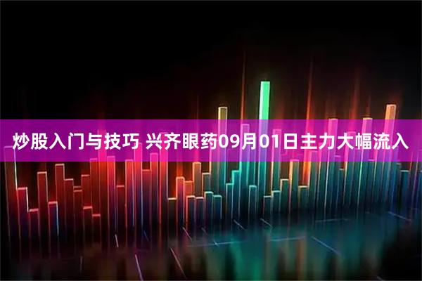 炒股入门与技巧 兴齐眼药09月01日主力大幅流入